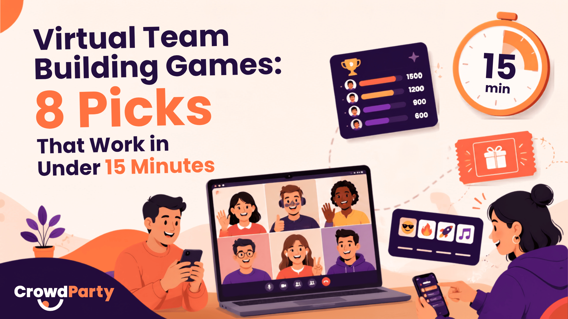 Virtual Team Building Games: 8 Picks That Work in Under 15 Minutes
