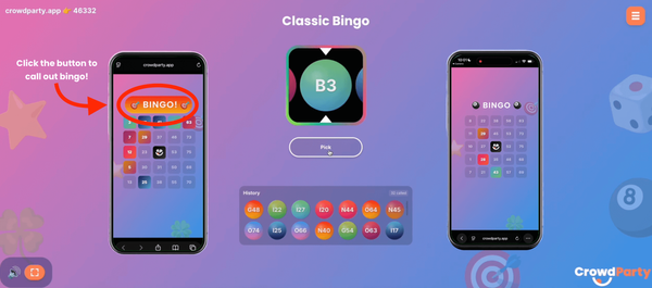How to Play Classic Bingo on CrowdParty (Step-by-Step Guide for Teams)